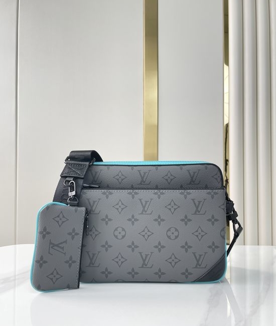 Louis Vuitton LV TRIO Monogram Silver Messenger Bag M11648