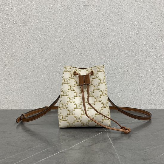 Celine Drawstring Bucket Bag 100742