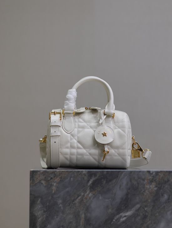 Christian Dior Groove 20 White Calfskin Handbag 1365