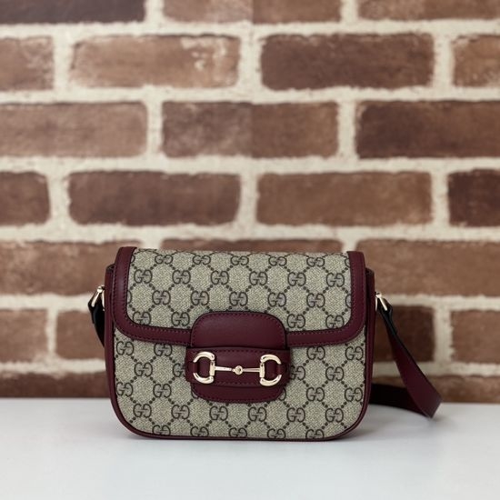 Gucci GG Marmont Burgundy PVC Shoulder Bag 815205