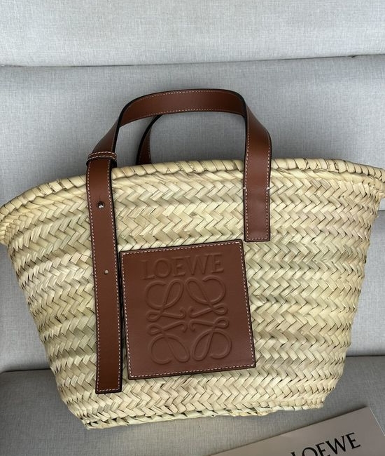 Loewe Woven Rattan Basket Bag Malaysia Palm Leaf 006