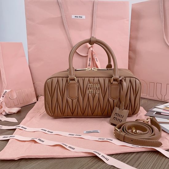 Miu Miu Matelasse Lambskin Bowling Bag 5BB148