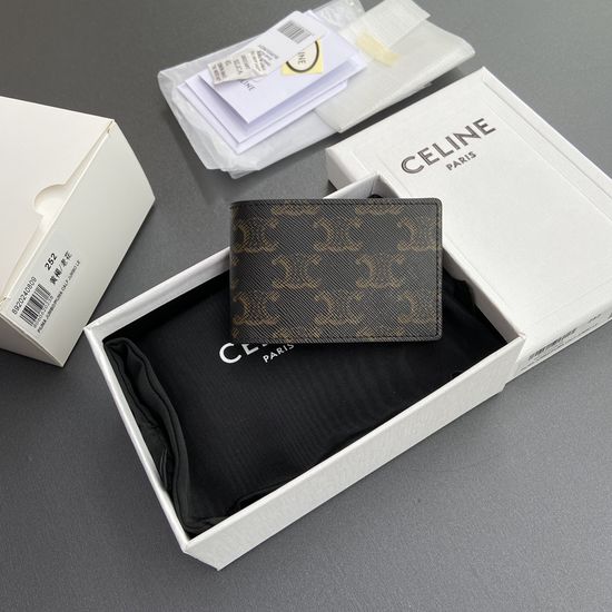 Celine Triomphe Printed Horizontal Card Holder 10M252BZR
