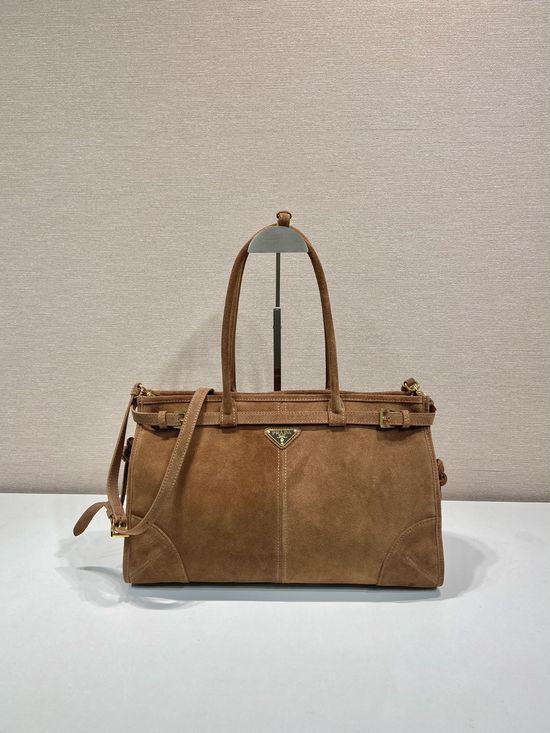 Prada LusSolf Suede Handbag 1BA433