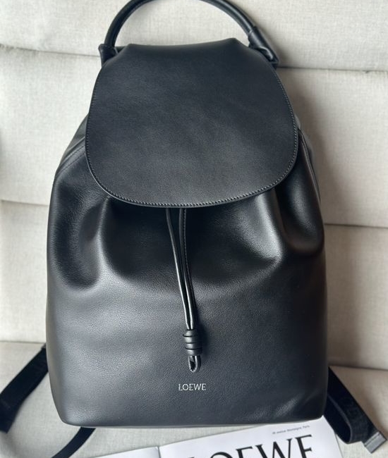 Loewe Flamenco Glossy Leather Backpack 713