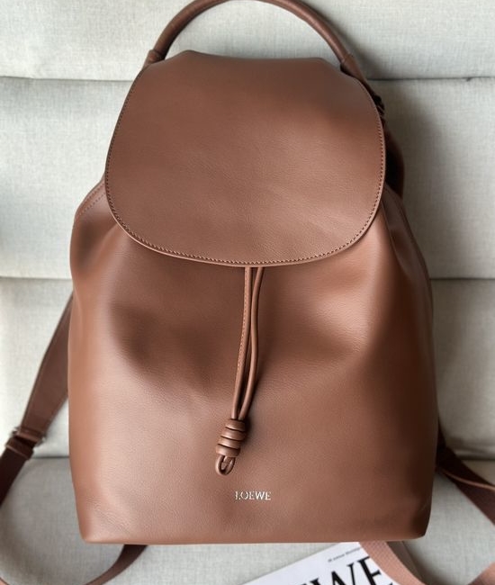 Loewe Flamenco Glossy Leather Backpack 713