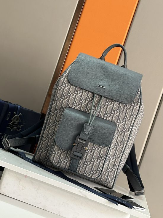 Christian Dior Saddle Oblique Print Backpack 93392