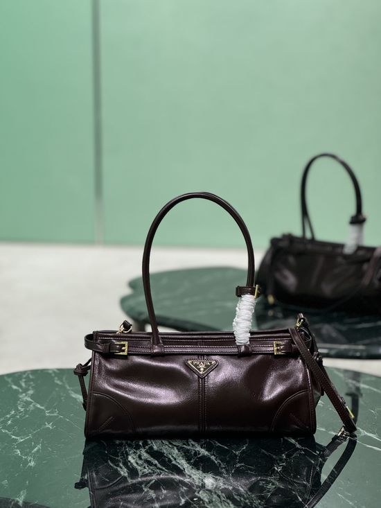 Prada SoftLux Leather Detachable Shoulder Strap Bag 1BA426