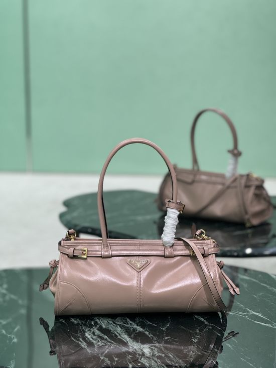 Prada SoftLux Leather Detachable Shoulder Strap Bag 1BA426
