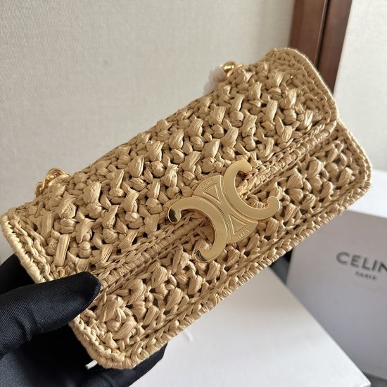 Celine TRIOMPHE Handwoven Chain Bag 112252