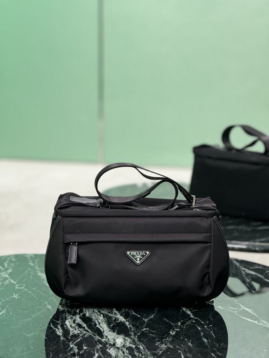 Prada Nylon Saffiano Leather Messenger Bag 1147