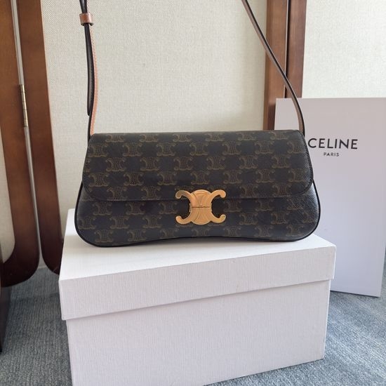 Celine Lola Baguette Leather Shoulder Bag 115533