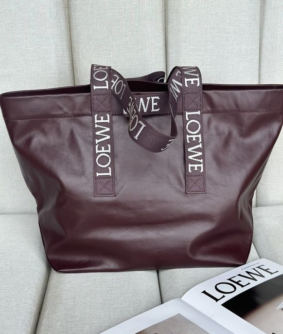 Loewe Fold Shopper Bag Textured Calfskin 2205