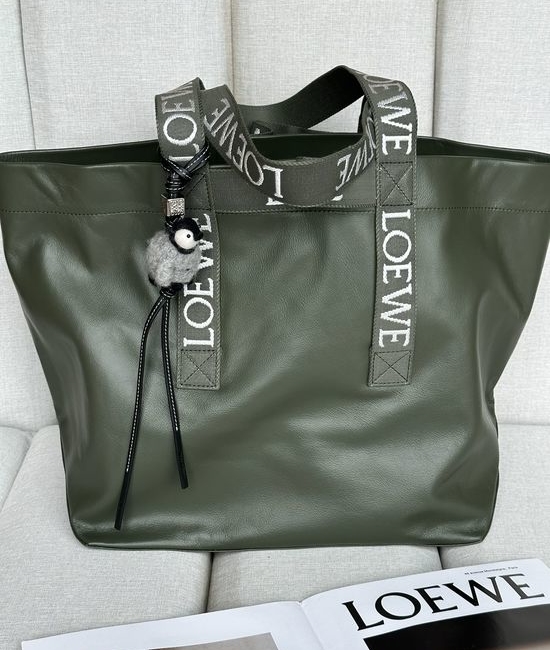 Loewe Fold Shopper Bag Textured Calfskin 2205