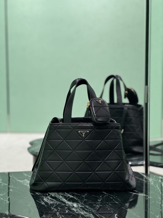 Prada Matinee Quilted Leather Tote Bag 1BG547