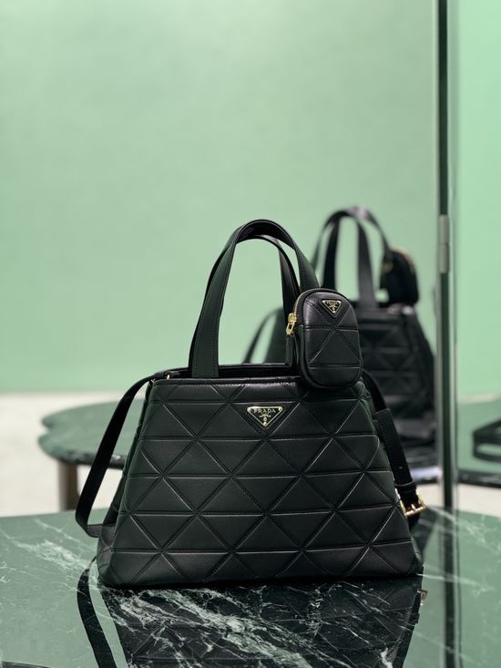 Prada Matinee Quilted Leather Tote Bag 1BG545