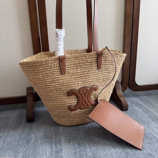 Celine Medium Woven Soft Classic Basket Bag 114342