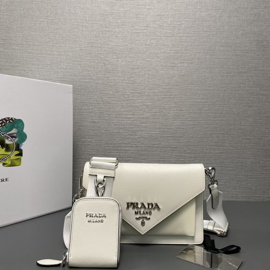 Prada Three-in-One Mini Envelope Bag with Small Coin Purse 1BP020