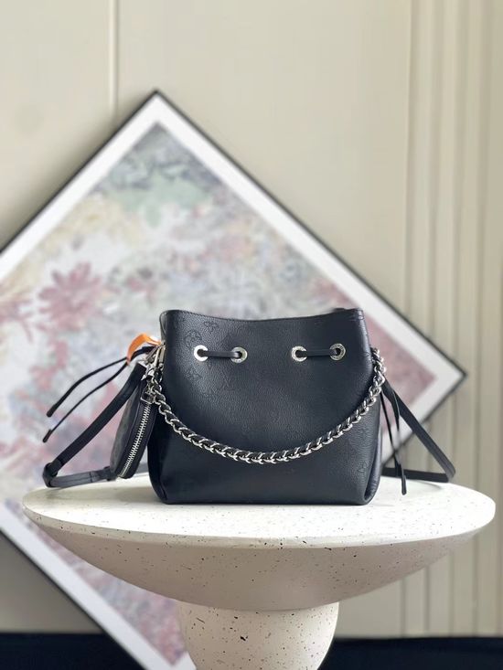 Louis Vuitton Muria Perforated Leather Bucket Bag M57070