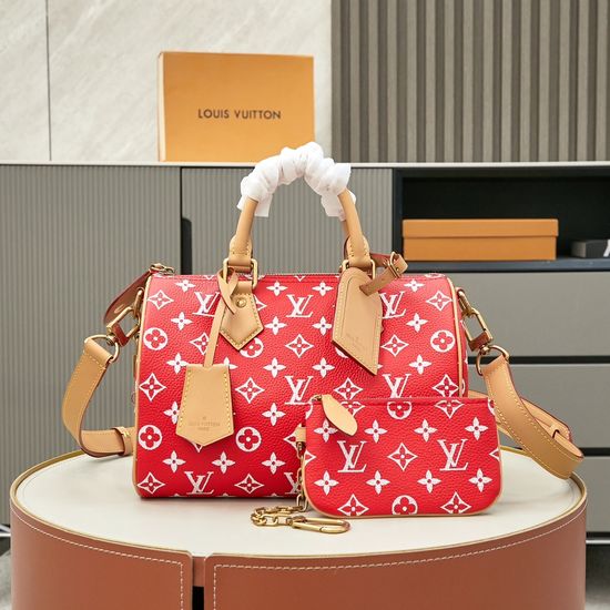 Louis Vuitton Speedy P9 Bandoulière Monogram Leather Bag M24425