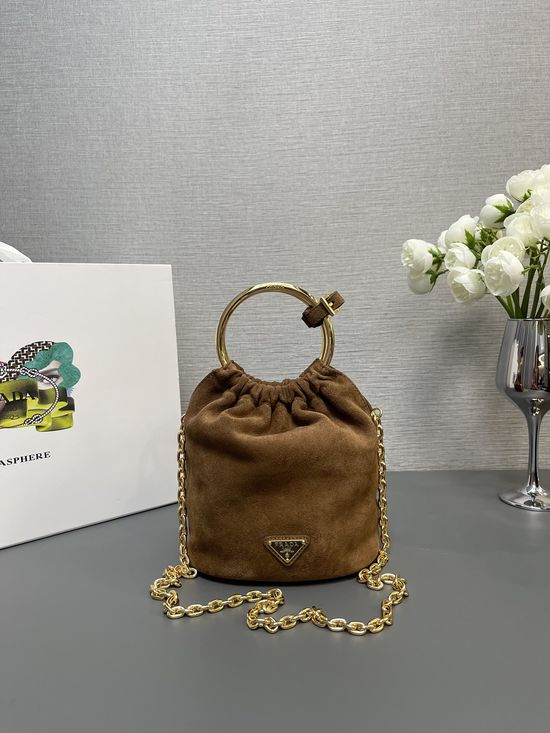 Prada Nappa Leather Mini Bucket Bag 1BC227