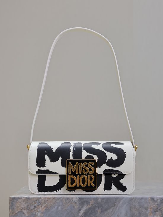 Christian Dior Miss Christian Dior Graffiti Off-White Bag 2610