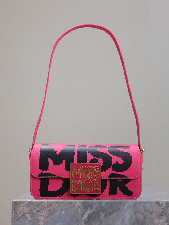 Christian Dior Miss Christian Dior Graffiti Berry Red Bag 2610