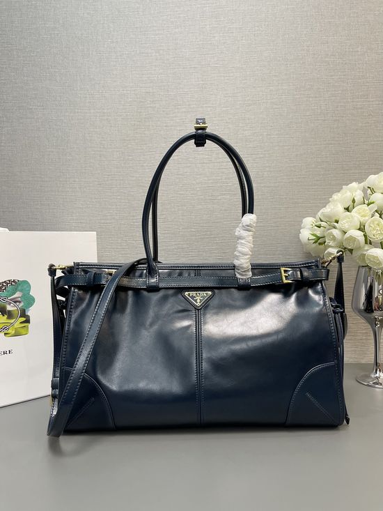 Prada LusSolf Patent Leather Tote 1BA433