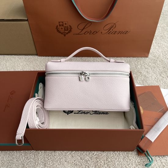 Loro Piana Extra Pocket Leather Crossbody Clutch FAI4045