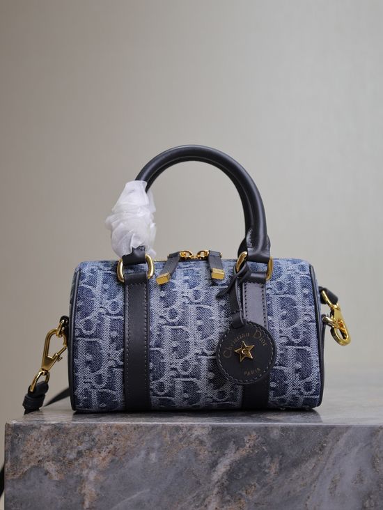 Christian Dior Groove Mini Denim Blue Handbag 1365
