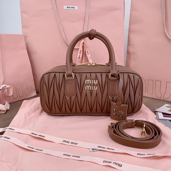 Miu Miu Matelasse Lambskin Bowling Bag 5BB148