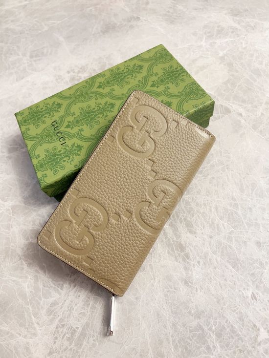 Gucci Ophidia Embossed G Zipper Clutch 739484