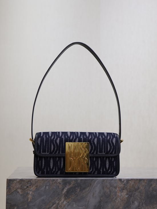 Christian Dior Miss Christian Dior Denim Flap Handbag 2610