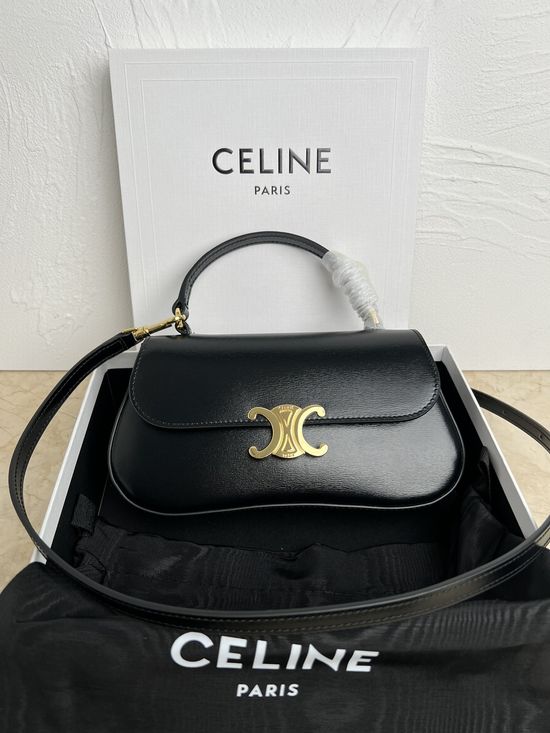 Celine LOLA Shiny Calfskin Handbag 119533BF4.38NO