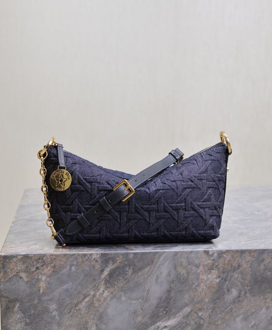 Christian Dior Christian Diorstar Hobo Denim Bag 3202