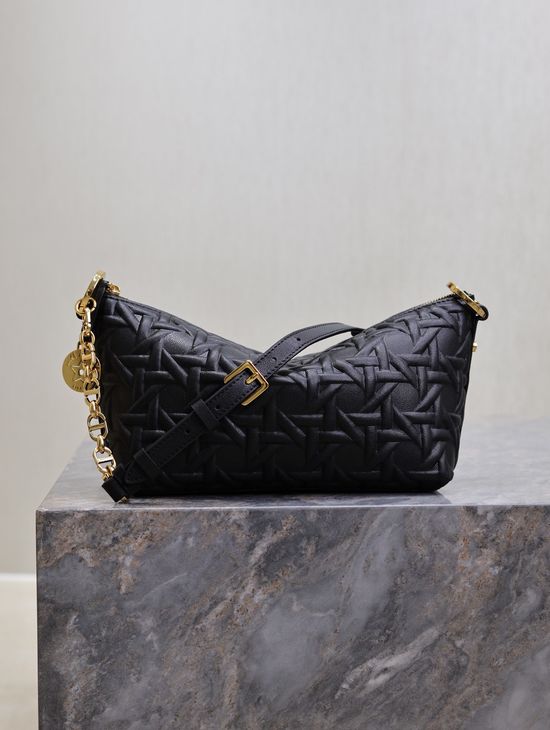 Christian Dior Christian Diorstar Hobo Black Chain Bag 3202