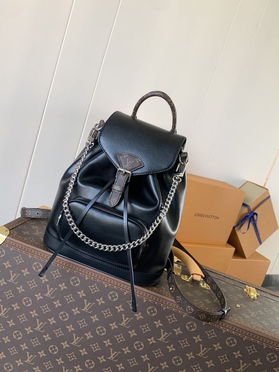 Louis Vuitton Montsouris Monogram Leather Backpack M12587