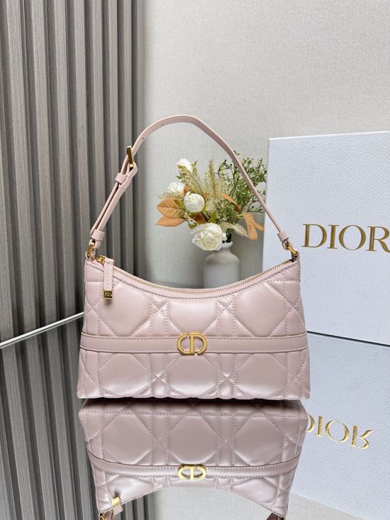 Christian Dior Miss Caro Leather Hobo Bag 5232