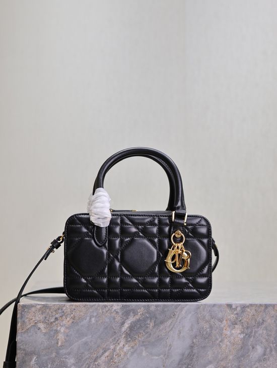 Christian Dior Montaigne 30 Mini Doctor Bag Black 3302