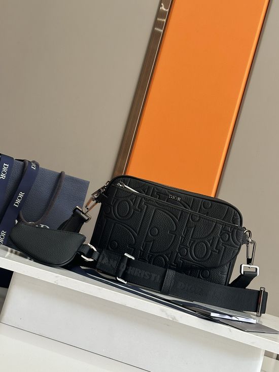 Christian Dior Saddle Three-Piece Set Oblique Print 93376