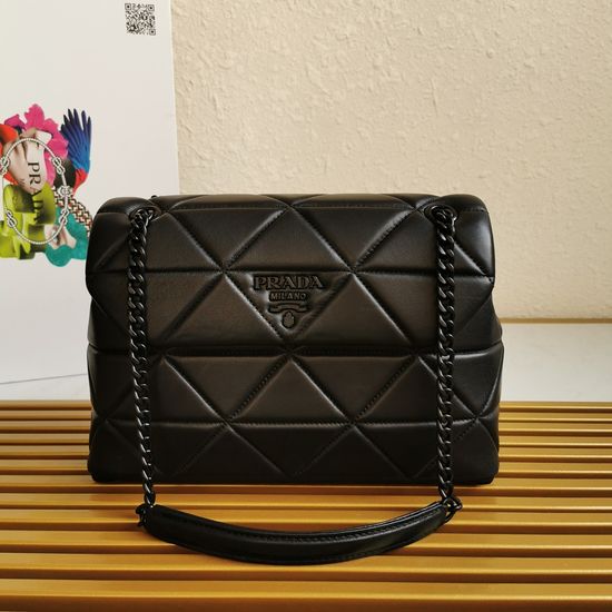 Prada 1BD231 Soft Leather Shoulder Bag