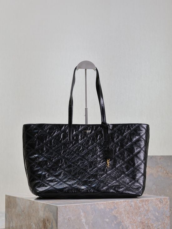 Yves Saint Laurent Shopping Tote Quilted Leather Bag 394195
