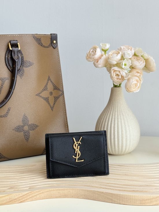 Yves Saint Laurent Yves Saint Laurent New Card Case with Coin Pocket 582305