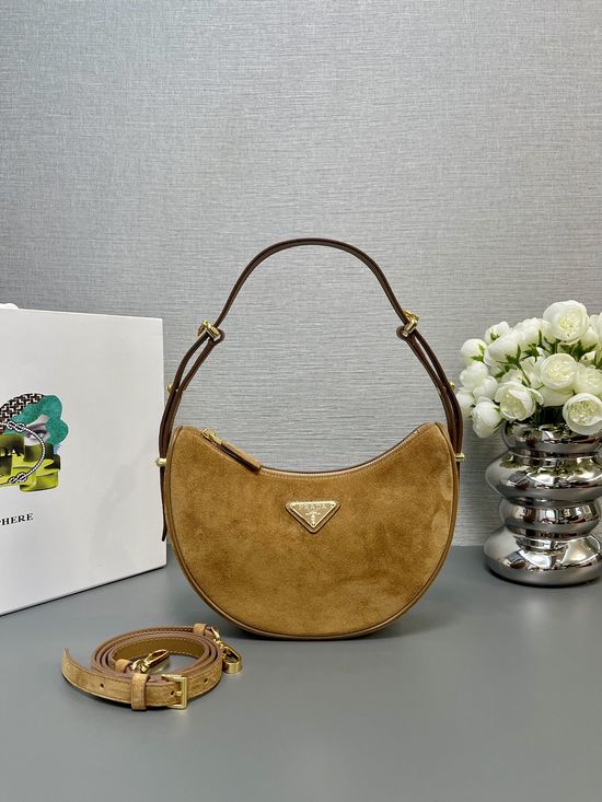 Prada Moon Matte Leather Large Handbag 1BC194