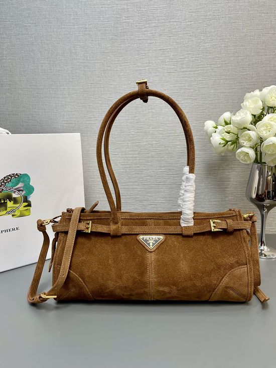 Prada LusSolf Matte Leather Small Handbag 1BA426