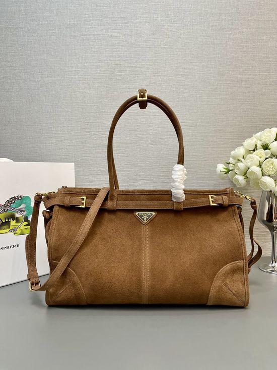 Prada Vintage Textured Leather Tote Bag 1BA433