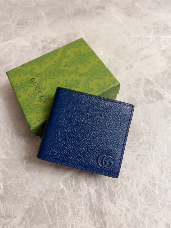 Gucci GG Marmont Blue Short Wallet 428726