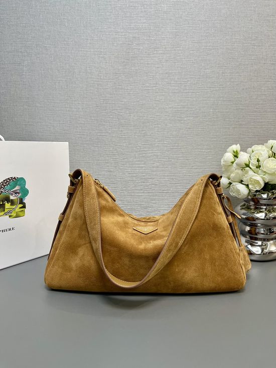Prada Hobo Matte Leather Shoulder Bag 1BC228