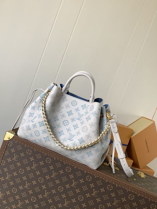 Louis Vuitton Bella Tote Perforated Leather Handbag M12127
