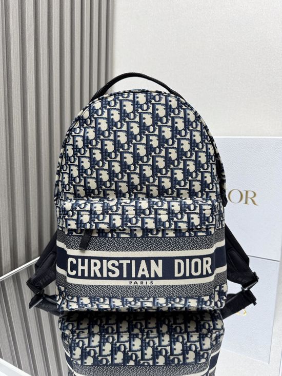Christian Dior Christian DiorTravel Large Blue Oblique Backpack 9628
